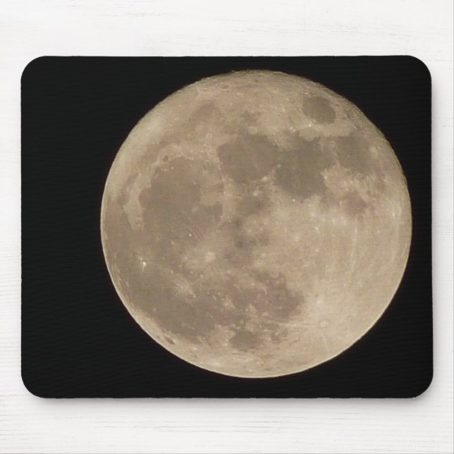 Moon Mousepad Astrologie Vollmond Computergeschenk (Vorne)