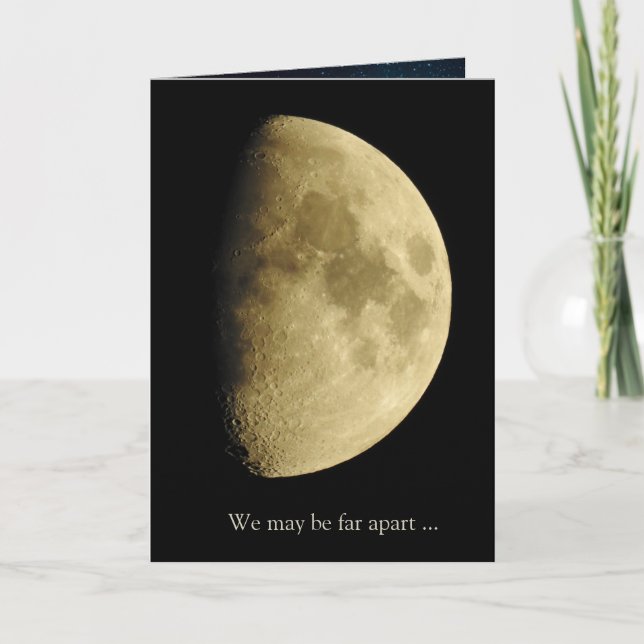 Moon Nah Up Foto, einsam ohne Sie Karte (Vorderseite)