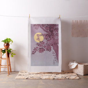 Moon Night Abend Tree Blue Moonlit Stoff