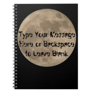 Moon Notebook Custom Full Moon Journal Buchgeschen Notizblock