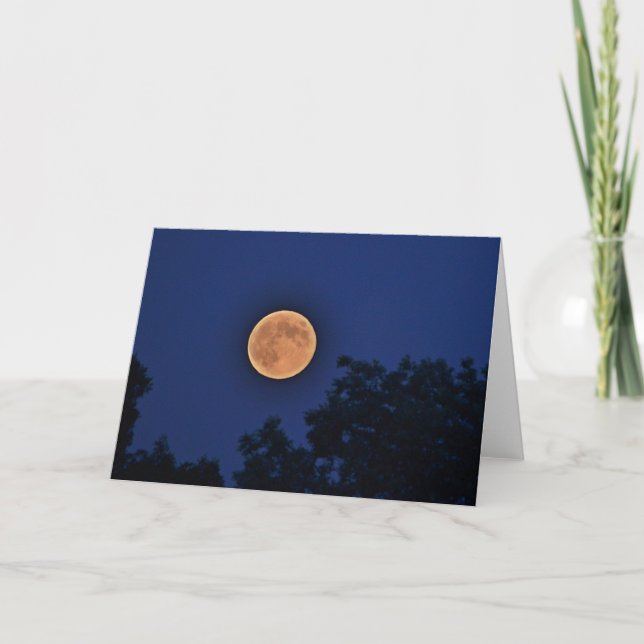 Moon Notecard Karte (Vorderseite)