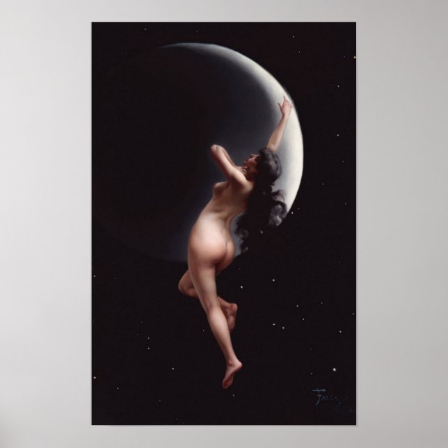 Moon Nymph - Luis Ricardo Falero Poster (Vorne)