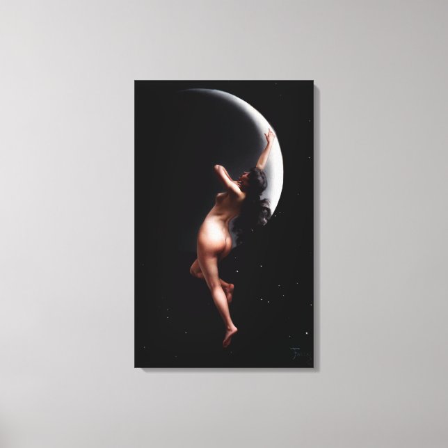Moon Nymph von Luis Ricardo Falero Leinwanddruck (Vorderseite)
