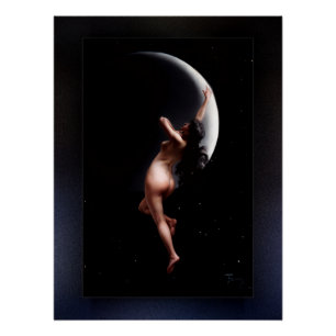 Moon Nymph von Luis Ricardo Falero Poster