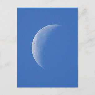 Moon on Blue Sky Postkarte