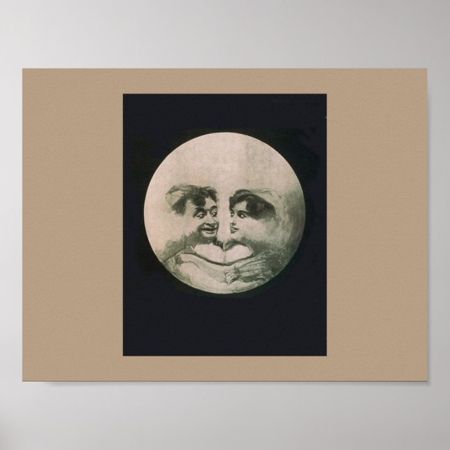 Moon Optical Illusion Poster (Vorne)