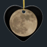 Moon Ornament Full Moon Decoration Lunar Gifts<br><div class="desc">Moon Decorations Cool Lunar Surface Moon Gifts Keepsakes & Moon Ornaments for Christmas Men, Women, Kids Moon Gifts Home & Office Northern Hemisphere Cool Full Moon Gifts featuring the Vancouver Moon Lunar Phenomenon Full Moon Gifts Design by Artist / Designer Kim Hunter. See www.kimhunter.ca for more souvenirs & gifts online....</div>