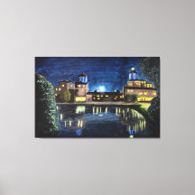 Moon over Broadmoor Leinwand Art