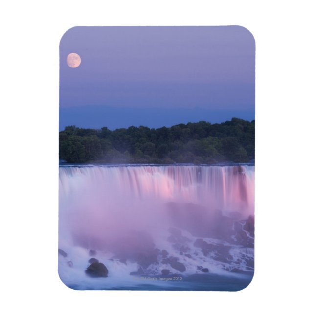 Moon over Niagara Falls Magnet (Vertikal)