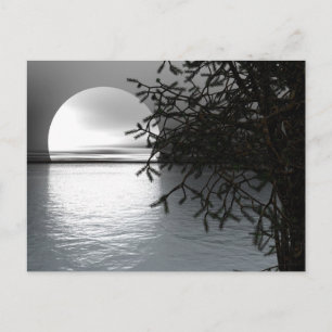 Moon over Water Postcard Postkarte