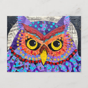 Moon Owl Postkarte