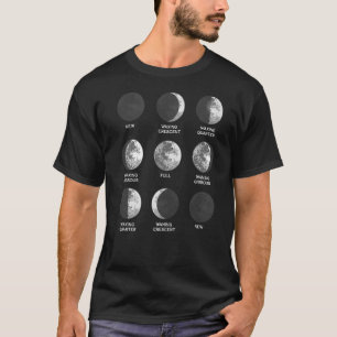 Moon Phase Cycle Space T-Shirt
