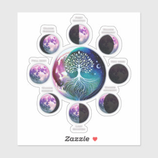 Moon Phase Sticker | Lebensbaum
