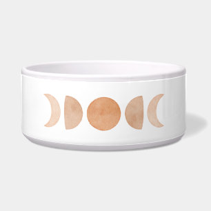 Moon Phase Wasserkasten Rosa und Weiß Napf