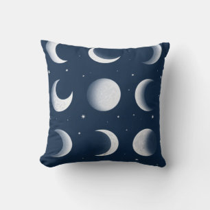 Moon Phases Grid Celestial Muster Design Kissen