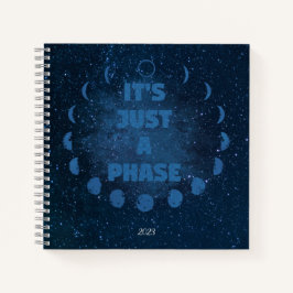 Moon Phases Journal und Sketchbook Notizbuch