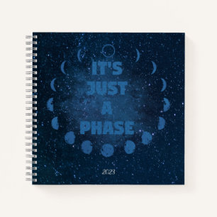 Moon Phases Journal und Sketchbook Notizbuch