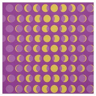 Moon Phases Mitte Jahrhundert Moderne Stoff