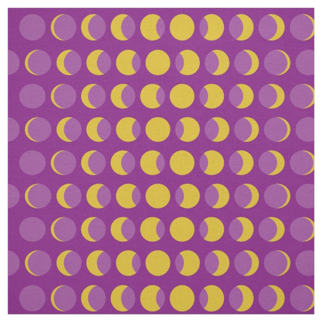 Moon Phases Mitte Jahrhundert Moderne Stoff (Muster)