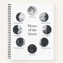 Moon Phases Notebook, Night Sky Journal Notizbuch