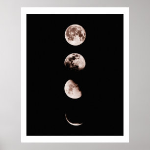 Moon Phases Wall Art - Celestis Wohngestaltung Poster