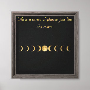 Moon Phones Wall Art "Das Leben ist eine Reihe v Leinwanddruck
