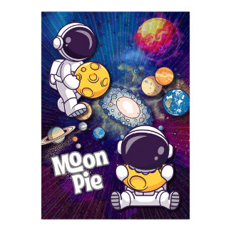Moon Pie Strength in you Astronaut Wall art Poster