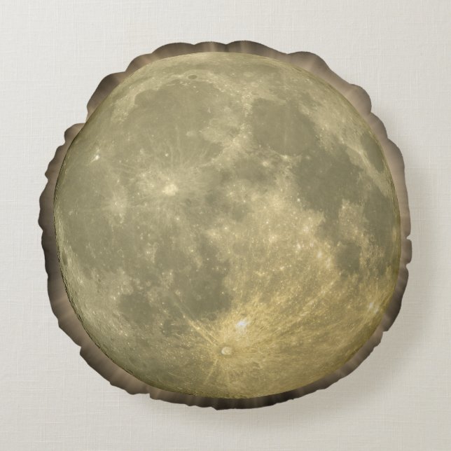 Moon Pillow Rundes Kissen (Vorderseite)