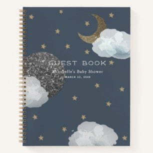 Moon Planet Star Cloud Marine Baby shower Livre d'