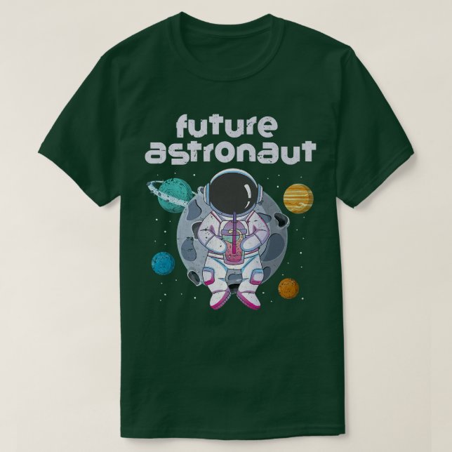 Moon Planets Outer Space Science Universe Future A T-Shirt (Design vorne)