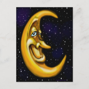 Moon Postkarte