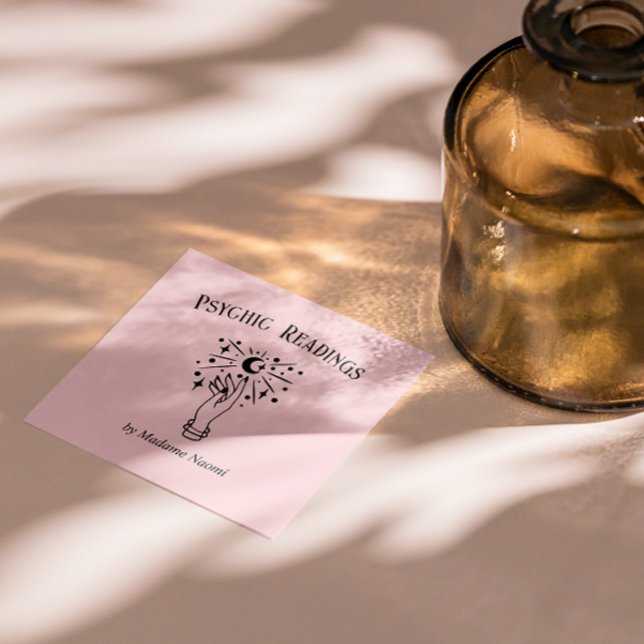 MOON PSYCHIC MEDIUM PALM LESER FORTUNE TELLER QUADRATISCHE VISITENKARTE (Von Creator hochgeladen)