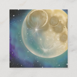 Moon Quadratische Visitenkarte