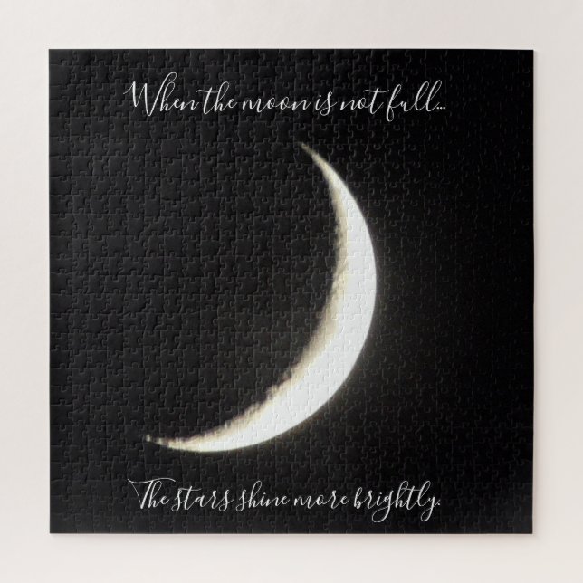 Moon Quote Sliver of the Moon Challenging (Vertikal)
