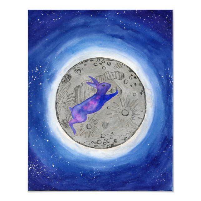 Moon Rabbit Fotodruck (Vorne)