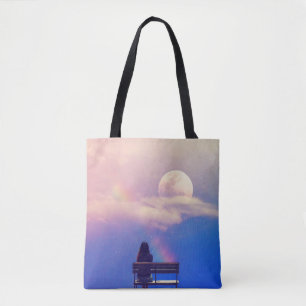Moon Rainbow: Pastel Sky Beauty. Tasche
