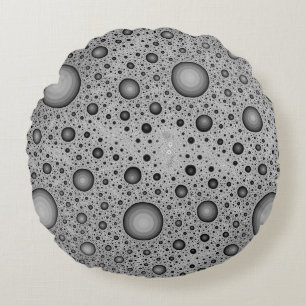 Moon Rock Lunar Oberflächenstruktur Rundes Kissen