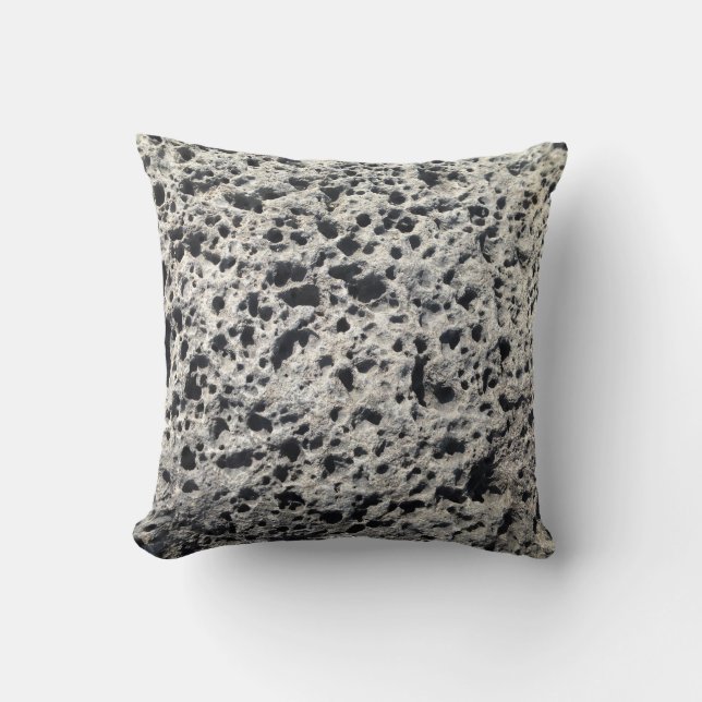Moon Rock Throw Kissen (Vorderseite)