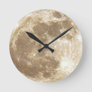 Moon Runde Wanduhr