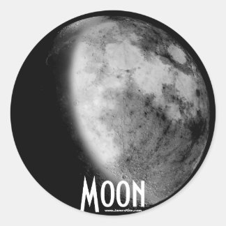 Moon Runder Aufkleber