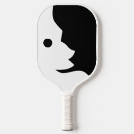Moon Schwarz-weiß Crescent 4Al Pickleball Schläger