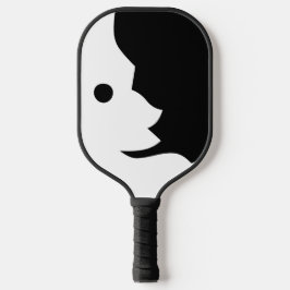 Moon Schwarz-weiß Crescent 4Al Pickleball Schläger