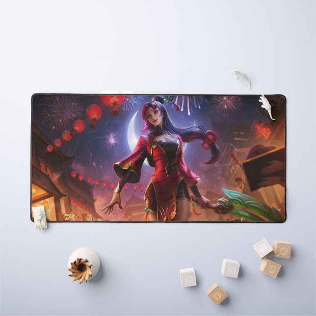 Moon Scorn Gaming Desk Mat | Lunar Queen Mousepad Schreibtischunterlage (Kindertisch)