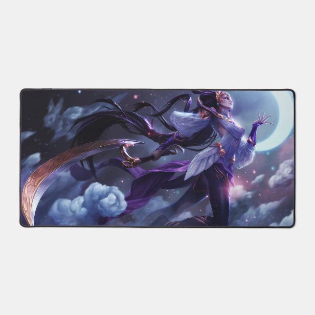 Moon Scorn Gaming Desk Mat | Lunar Queen Mousepad Schreibtischunterlage (Vorderseite)
