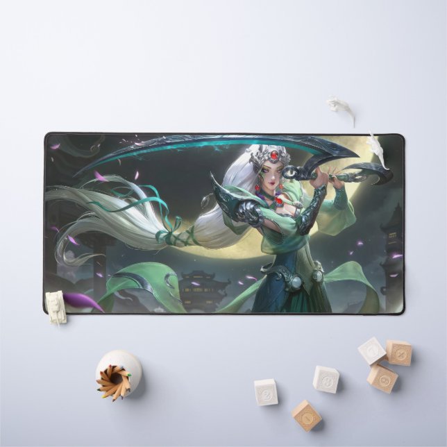 Moon Scorn Gaming Desk Mat | Lunar Queen Mousepad Schreibtischunterlage (Kindertisch)