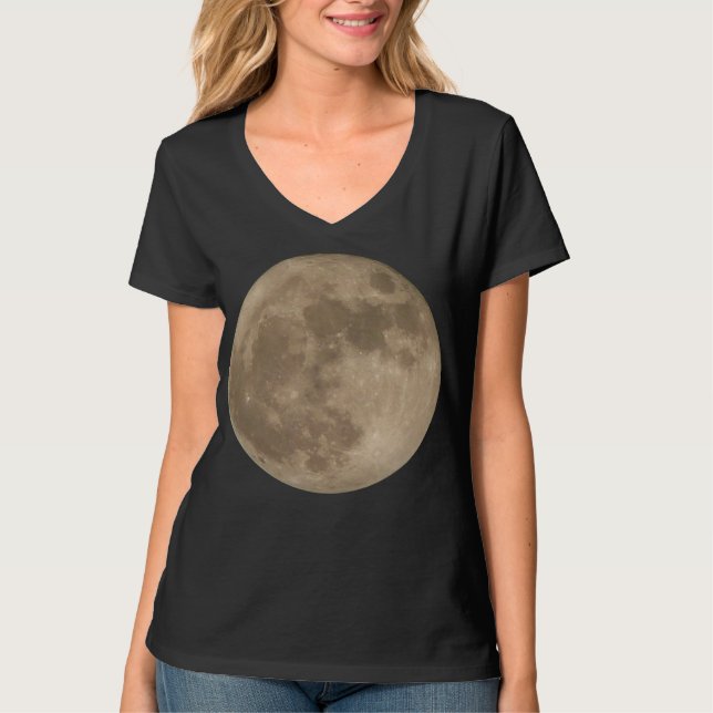 Moon Shirt de T-shirt de Pleine lune de chemise de (Devant)