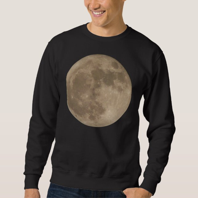 Moon Shirt Full Moon Shirts Herren Moon Sweatshirt (Vorderseite)