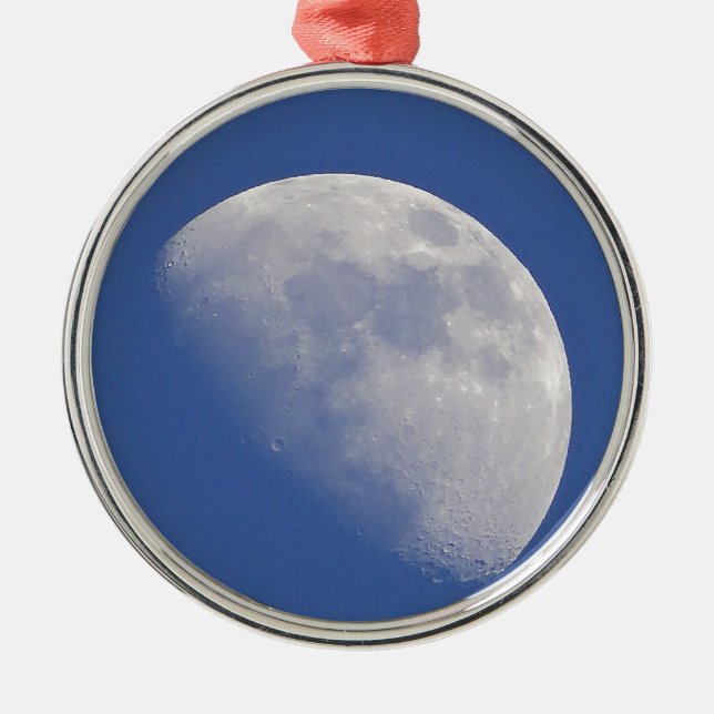 Moon Silbernes Ornament (Vorne)