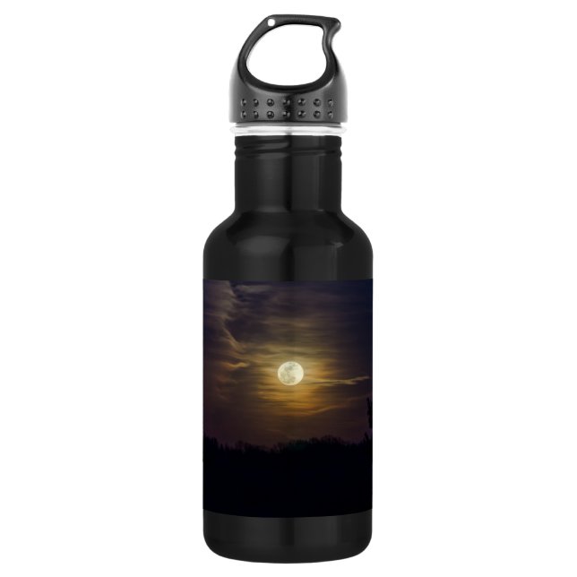Moon Silhouette Acier Inoxydable Bouteille d'eau (Devant)