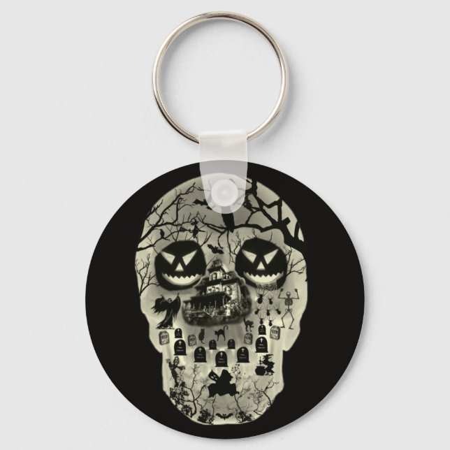 Moon Skull Schlüsselanhänger (Vorderseite)